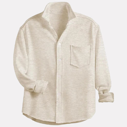 Button shirt leisure long sleeve